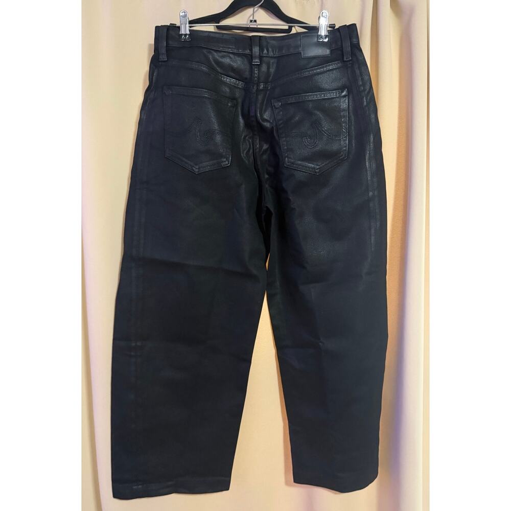 AG HATTIE CROP COATED HIGH RISE BARREL JEAN SIZE 29 - Picture 6 of 10